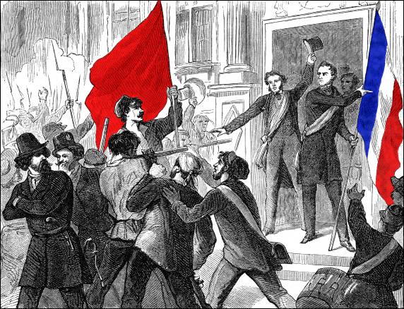 Février 1848 : drapeau rouge contre drapeau tricolore