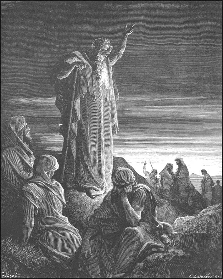 Ézéchiel prêchant aux hébreux
